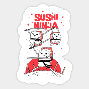 Sushi Ninja Sticker